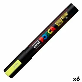 Vilt POSCA PC-5M Kollane (6 Ühikut)