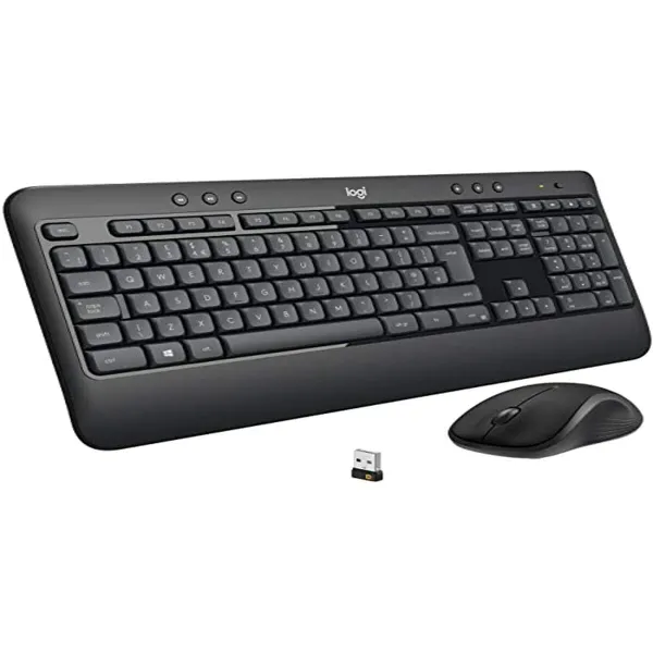 Klaviatūra ir pelė Logitech 920-008679 Italų QWERTY Balta Juoda