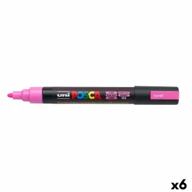 Fluorescējošs Marķieris POSCA PC-5M Rozā (6 gb.)