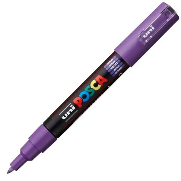 Marķieris POSCA PC-1M Violets (6 gb.)