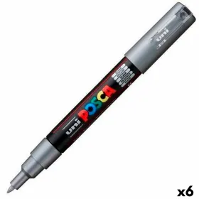Vilt POSCA PC-1M Hõbedane (6 Ühikut)