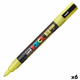 Marķieris POSCA PC-3ML Dzeltens (6 gb.)