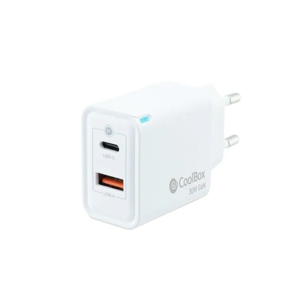 Сетевое зарядное устройство CoolBox COO-CUP-30CA Белый 20 W