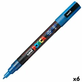 Huopakynä POSCA PC-3ML Sininen (6 osaa)