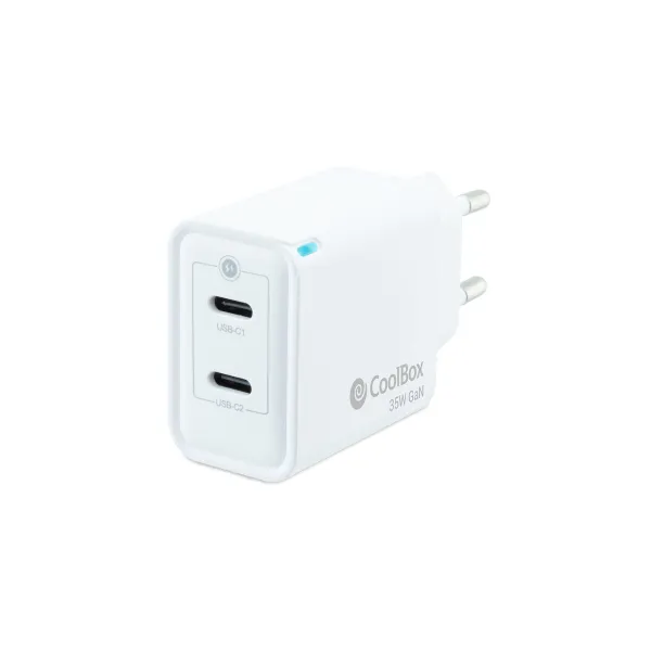Сетевое зарядное устройство CoolBox COO-CUP-35CC Белый 35 W