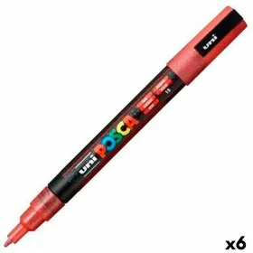 Marķieris POSCA PC-3ML Sarkans (6 gb.)