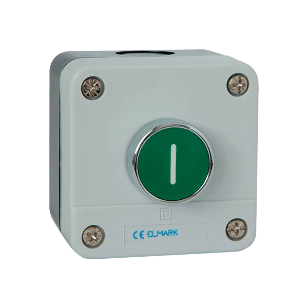 КОРОБКА С КНОПКАМИ B102 1НО IP44 ЗЕЛЕНАЯ