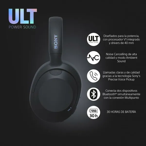 Headphones Sony ULT Wear Black