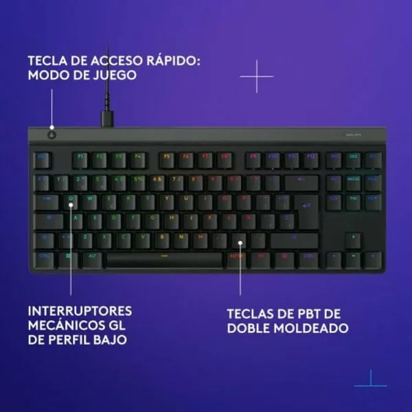 Klaviatūra un Pele Logitech 920-012891 Melns Spāņu Qwerty