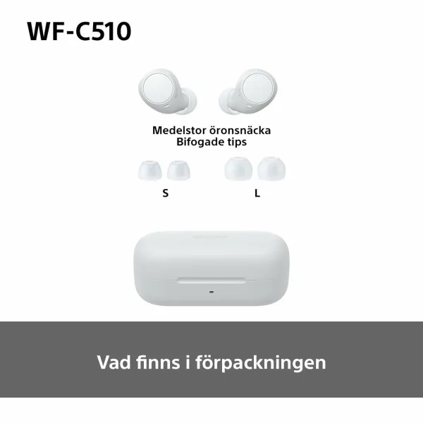 Bluetooth-наушники Sony WF-C510 Белый
