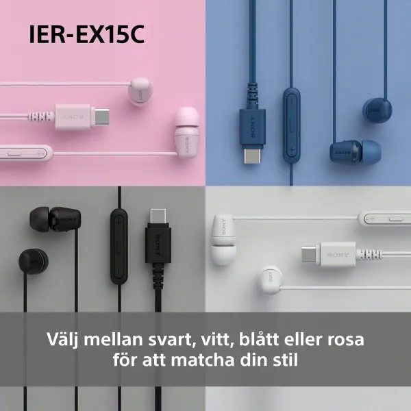 Headphones Sony IEREX15CP Pink