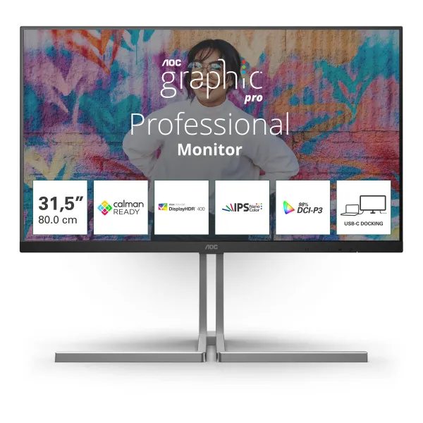 Monitorius žaidimams AOC U32U3CV 4K Ultra HD 32"