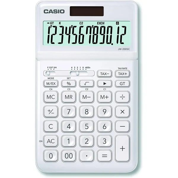 Kalkulaator Casio JW-200SC Valge Plastmass