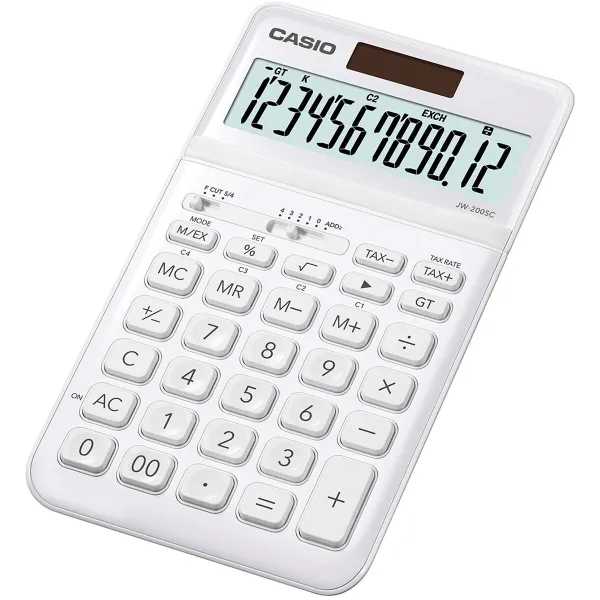 Kalkulaator Casio JW-200SC Valge Plastmass