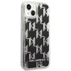 Karl Lagerfeld Monogram Liquid Glitter - Case for iPhone 14 Plus (Black)