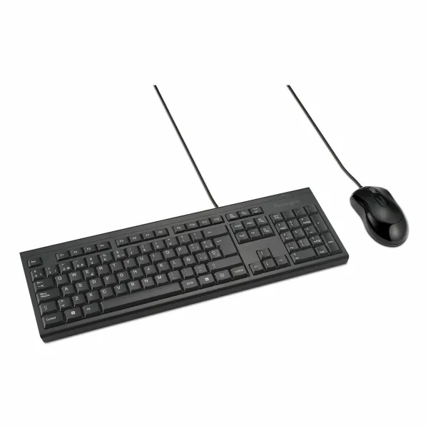 Klaviatūra ir pelė Kensington KM100 Juoda Ispanų QWERTY