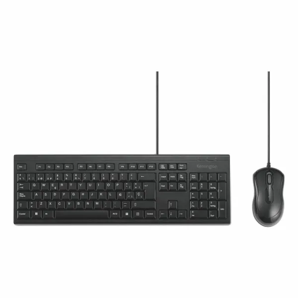 Klaviatūra ir pelė Kensington KM100 Juoda Ispanų QWERTY