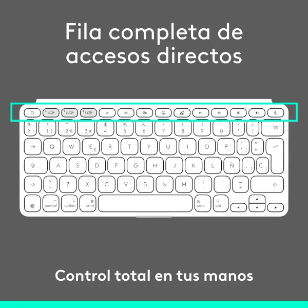 Bluetooth Klaviatuur Logitech 920-013011 Hispaaniakeelne Qwerty Hall Valge/Hall