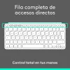 Bluetooth Klaviatuur Logitech 920-013011 Hispaaniakeelne Qwerty Hall Valge/Hall
