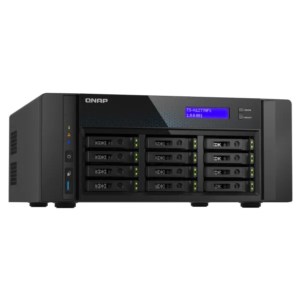NAS tinklinė saugykla Qnap TS-H1277AFX-R7-32G Juoda