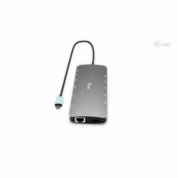 USB-keskitin i-Tec C31NANOTRIPLEDOCKPD Harmaa