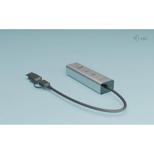 USB šakotuvas i-Tec CAHUBMETAL2A2CPD Sidabras