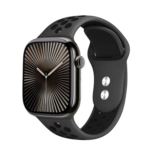 Crong Duo Sport - Apple Watch Band 44/45/46/49 mm (Gray/Black)