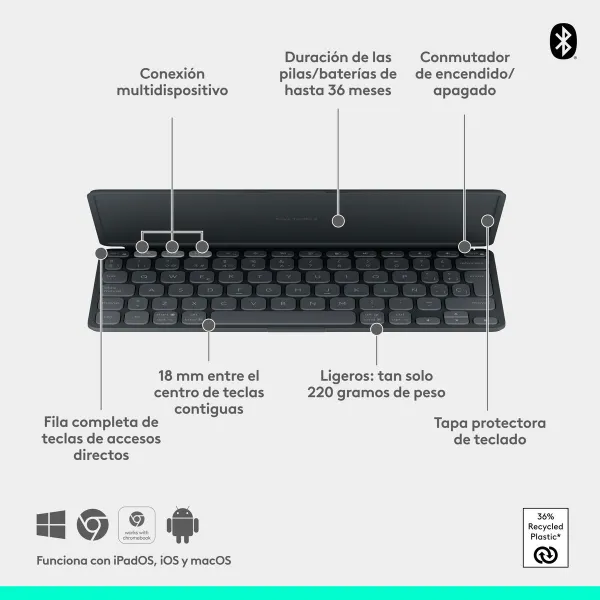 Клавиатура Logitech 920-012973 Графитовый испанский QWERTY