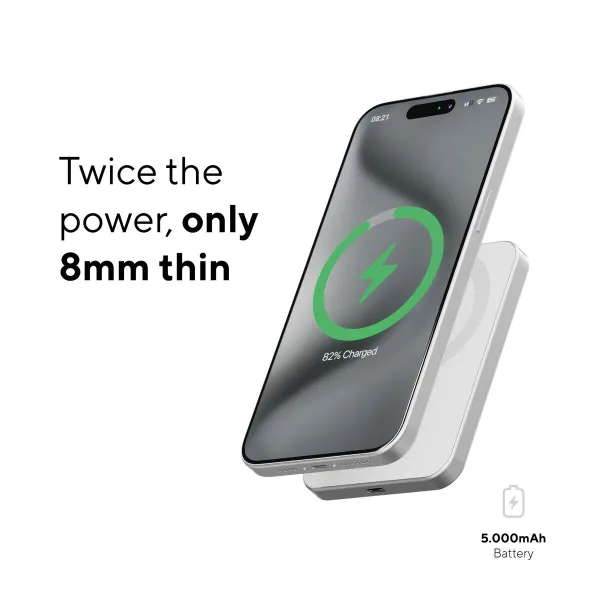 Powerbank Linq Byelements LQWP052 Sidabras 5000 mAh