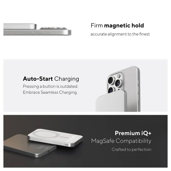 Powerbank Linq Byelements LQWP052 Sidabras 5000 mAh