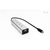 USB Centrmezgls i-Tec C31HUBMETAL8KPDPRO Sudrabains