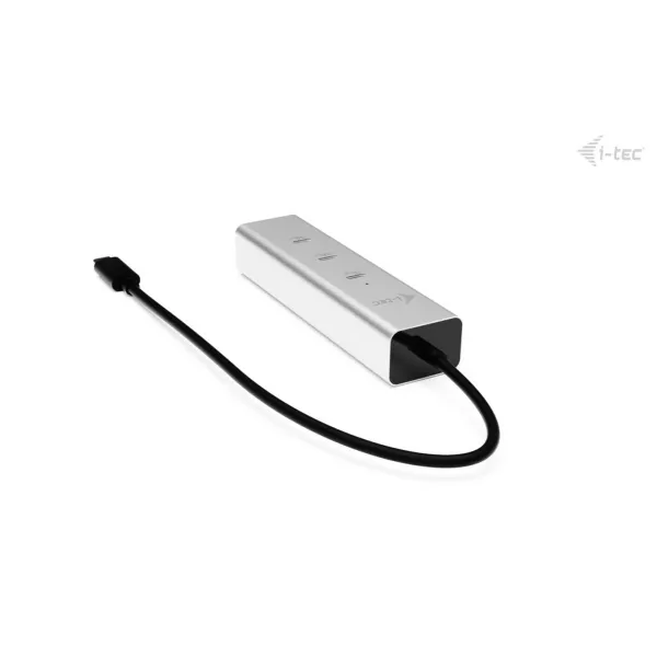 USB Centrmezgls i-Tec C31HUBMETAL8KPDPRO Sudrabains