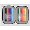 Double Pencil Case F.C. Barcelona Grey (13.5 x 20.5 x 4.5 cm) (34 Pieces)