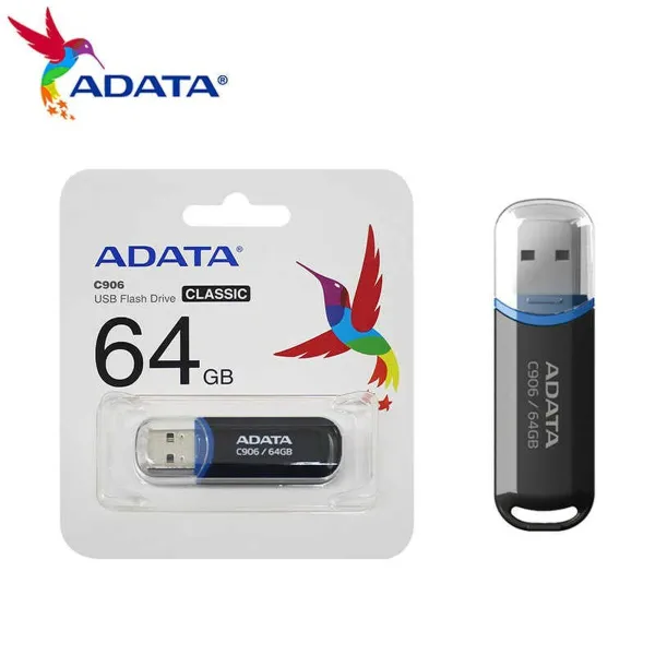 USB Zibatmiņa Adata C906 Melns 64 GB