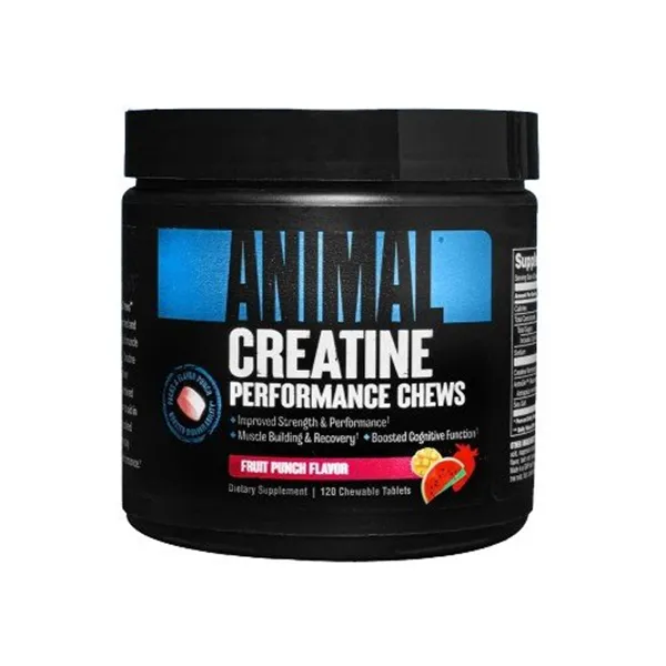 Animal Creatine Chews, Fruit Punch (EAN 039442033314) - 120 chewable tablets