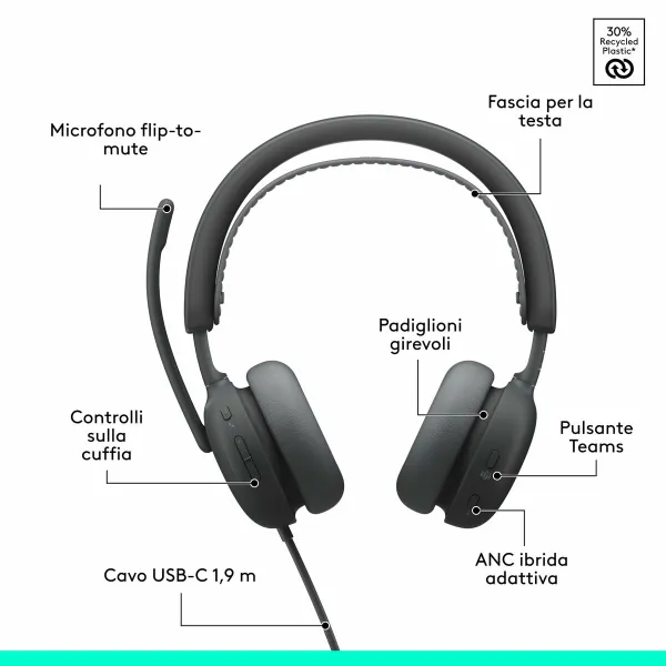 Kuulokkeet Logitech 981-001512 Grafiitinharmaa