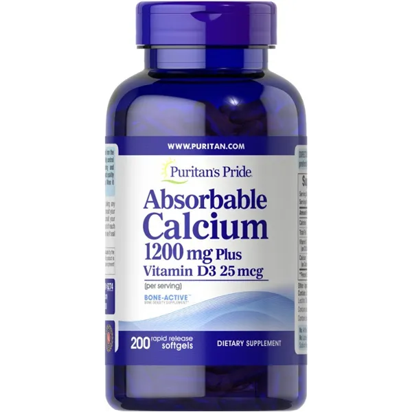 Absorbable Calcium + Vitamin D3 - 200 softgels