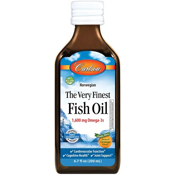 The Very Finest Fish Oil, Natural Orange - 200 ml.