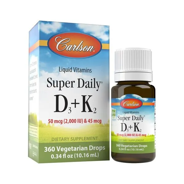 Super Daily D3 + K2, 2000 IU - 10 ml.