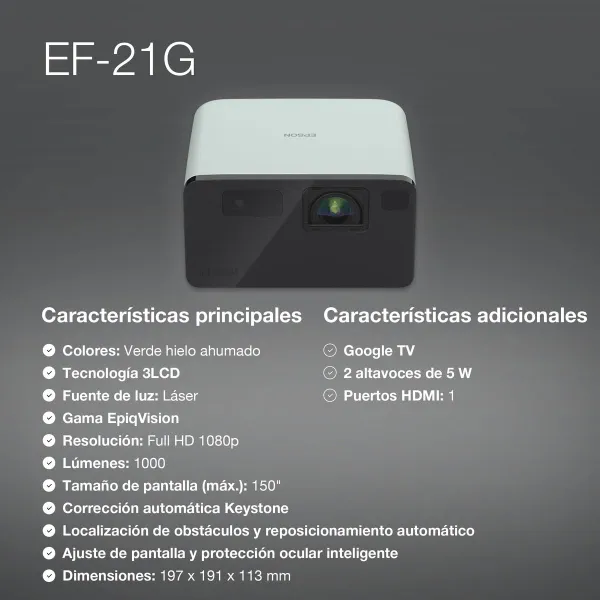 Projektorius Epson V11HB35340 Full HD LCD 1920 x 1080 px