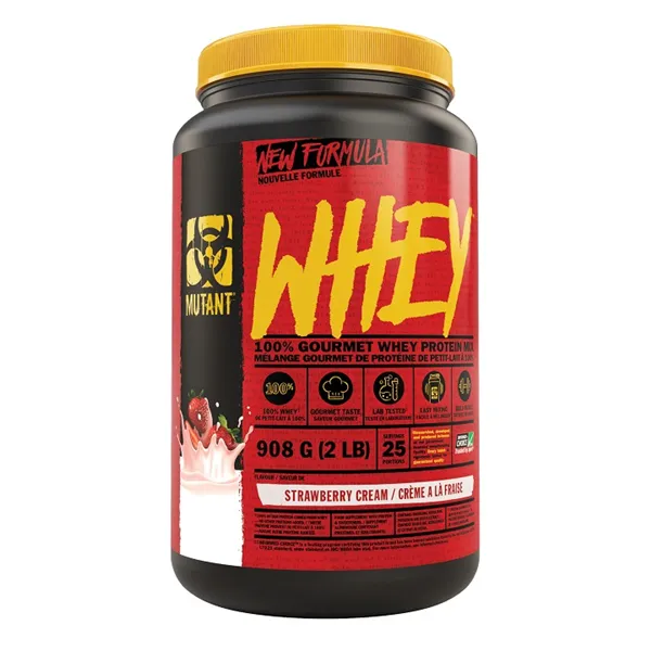 Mutant Whey, Strawberry Cream - 908g