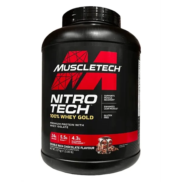 Nitro-Tech 100% Whey Gold, Double Rich Chocolate (EAN 631656256369) - 2270g