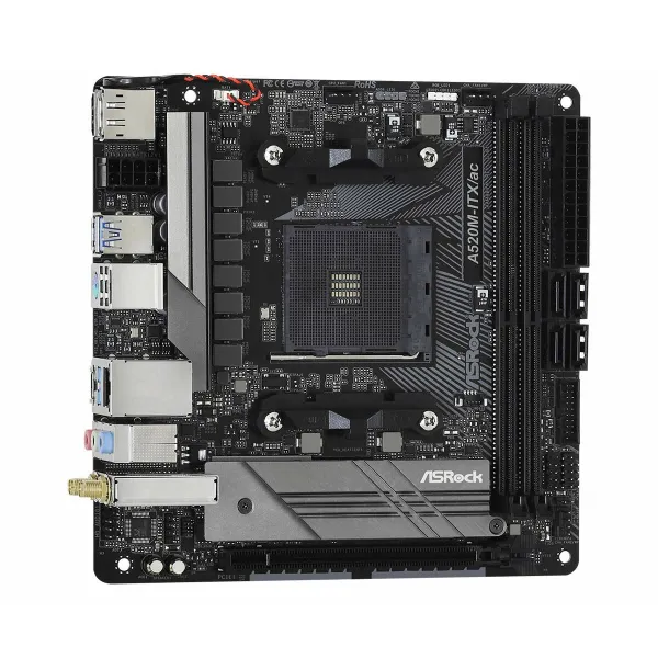 Emolevy ASRock A520M-ITX/AC AMD AM4 AMD