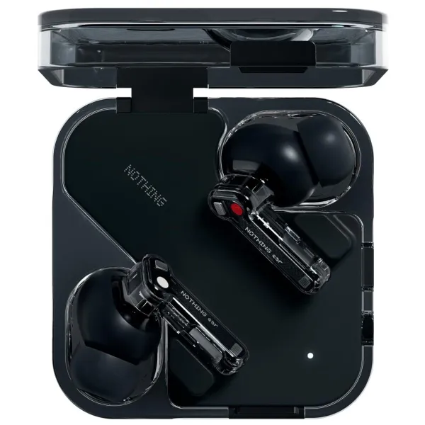 Headphones with Microphone Nothing A10600061 Black Transparent