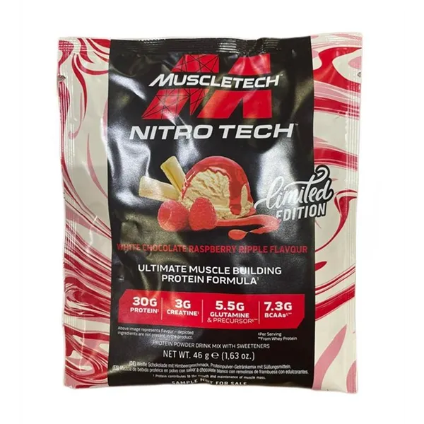 Nitro-Tech, White Chocolate Raspberry Ripple - 46g (1 serving)