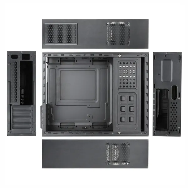Bokšto tipo (mini) Micro ATX korpusas su maitinimo šaltiniu TooQ TQC-3005U3 Slim USB 3.0