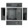 Bokšto tipo (mini) Micro ATX korpusas su maitinimo šaltiniu TooQ TQC-3005U3 Slim USB 3.0