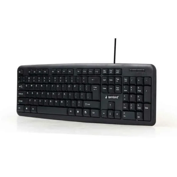 Klaviatūra GEMBIRD KB-U-103-ES Melns Spāņu