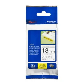 Laminated Tape for Labelling Machines Brother TZES241 Grey 18mm