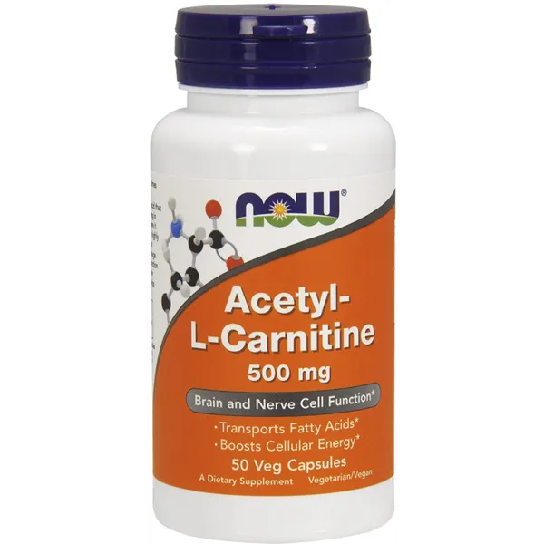 Acetyl-L-Carnitine, 500mg - 50 vcaps